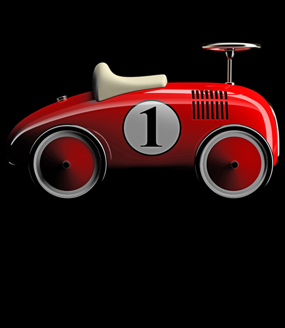 Imagen de un coche de juguete antiguo